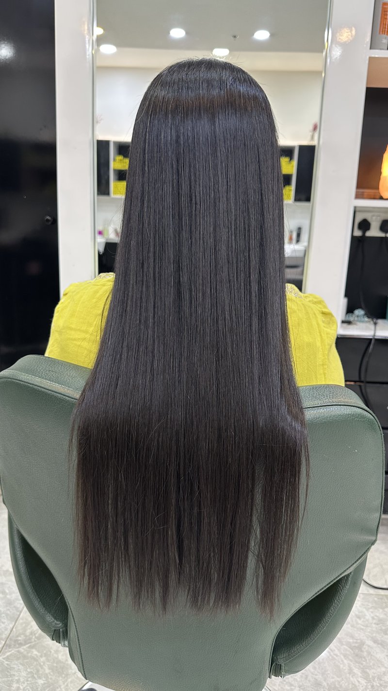 After protein treatment at Blush N Curls Dubai