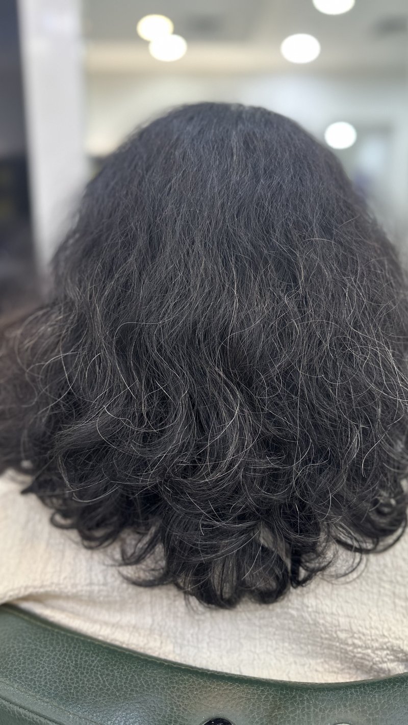 Before balayage treatment at Blush N Curls Dubai